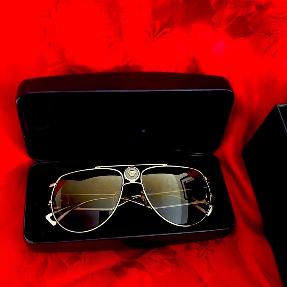 $150 Versace Gold Aviators